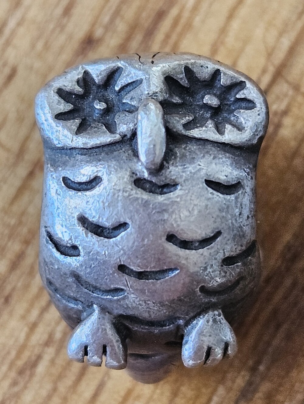 Retired Pandora Sterling Silver Owl Charm Bracelet Charm (790278)